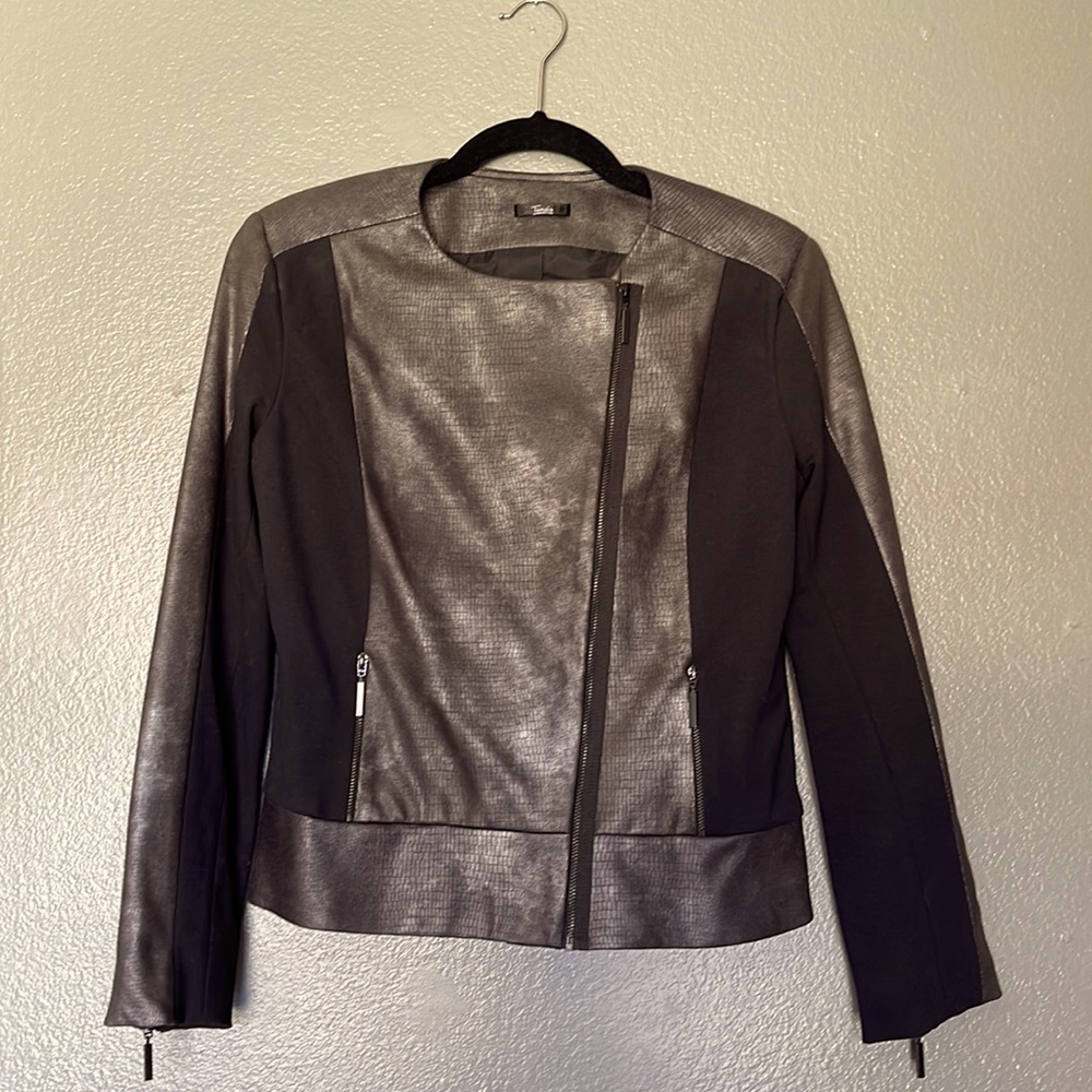 TANAÏS leather look jacket